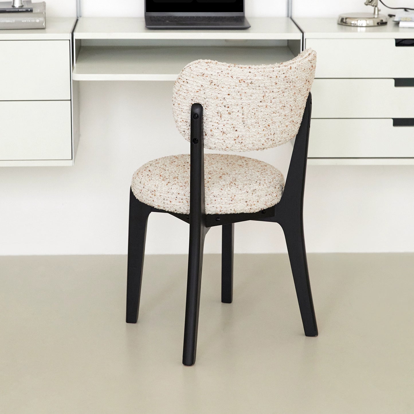 Creme wind stuhl haushalt massivholz retro esszimmer stuhl weiche tasche Ins Popularleisure rückenlehne dressing stuhl kreative 