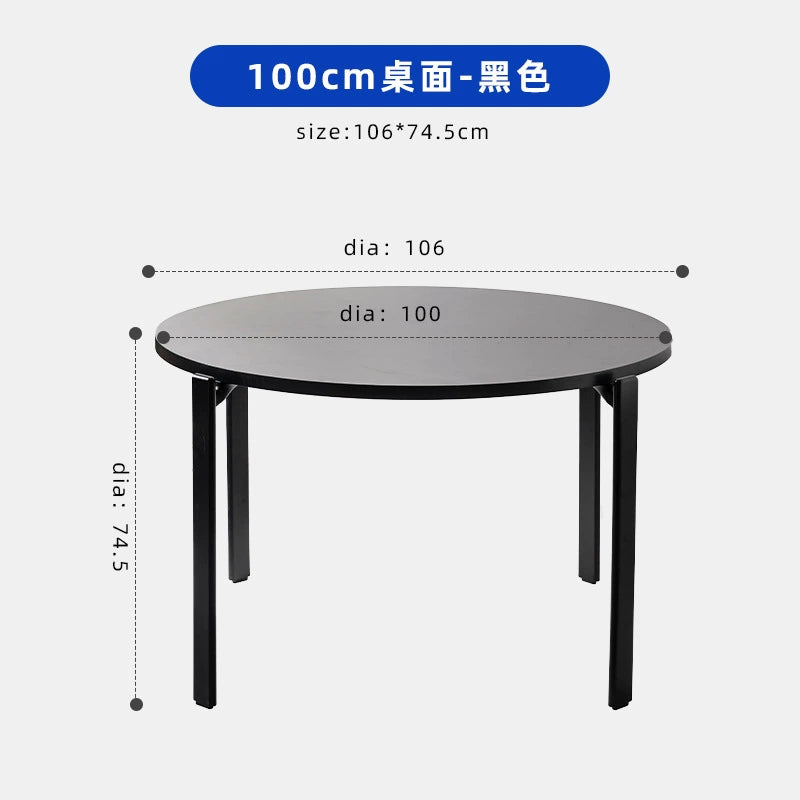 Moderner einfacher Esstisch Nordic Massivholz Ins PopularSmall Apartment Runder Tisch Japanischer Retro-Esstisch für Zuhause 