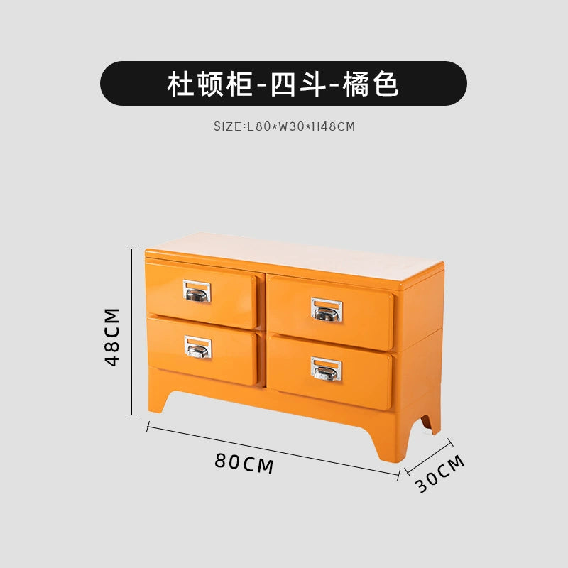 Kommode im japanischen Stil, Retro-Sofa-Seitenschrank, nordischer Stil, kreative Schlafzimmerschublade, Nachttisch 