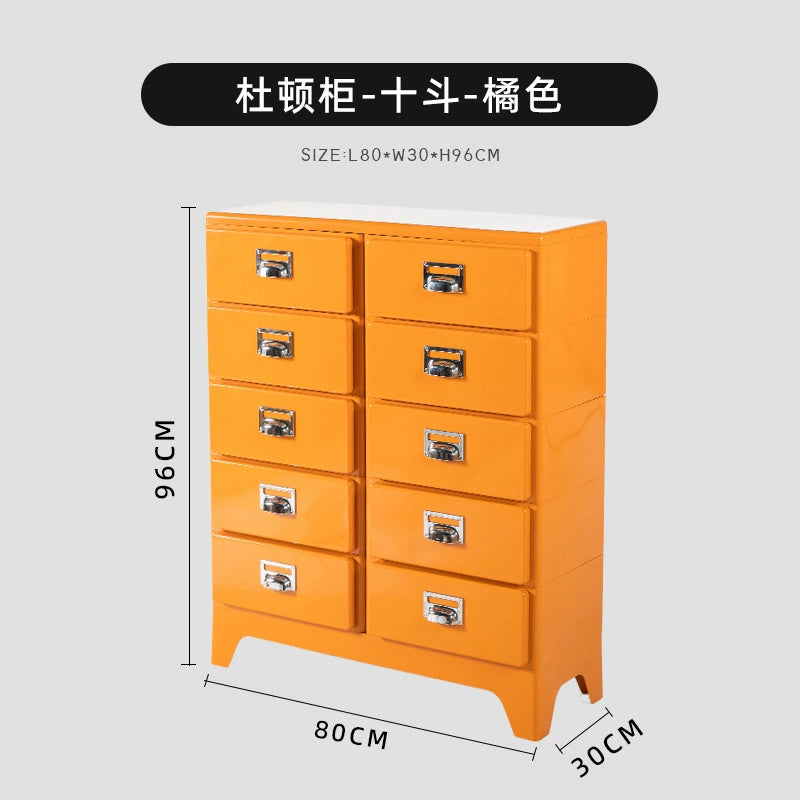 Kommode im japanischen Stil, Retro-Sofa-Seitenschrank, nordischer Stil, kreative Schlafzimmerschublade, Nachttisch 