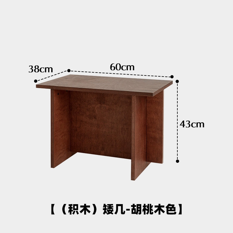 Moka Mittelalterliche Bank, Hausveranda, Schuhwechselhocker, Studio, Café, Ins PopularStool, Massivholz, Ocean Board, niedriger Hocker 