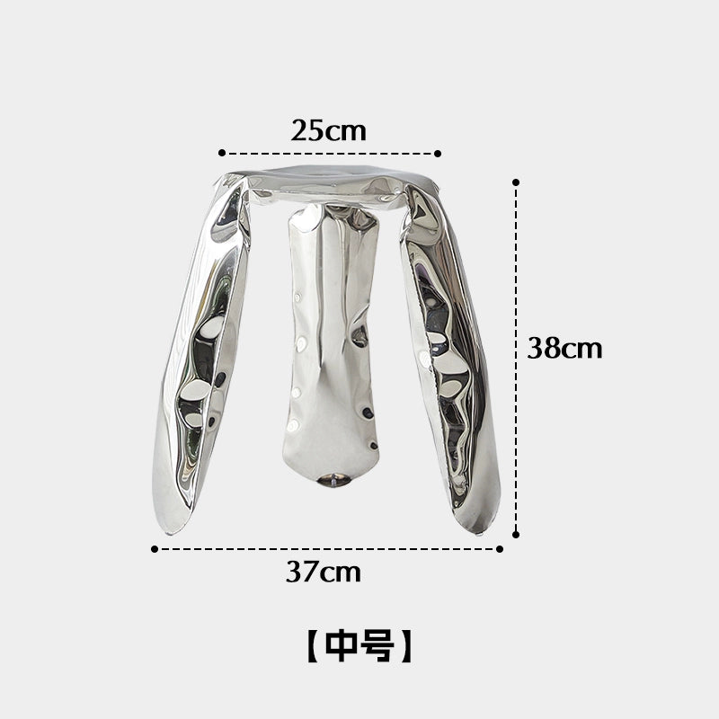 Hocker im Industriestil, kreative Modellierung, niedriger Hocker, Designer-Schuhwechselhocker, künstlerischer Sinn, Metall, Ins Popularstool 