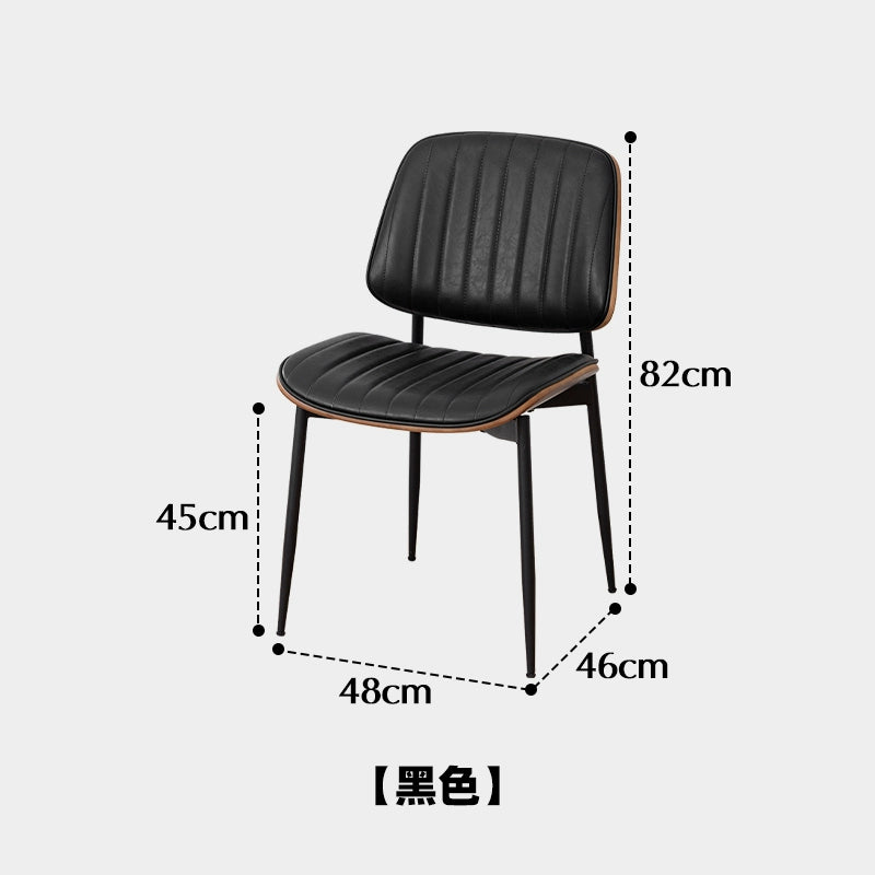 Italienischer minimalistischer Esszimmerstuhl, nordischer Stuhl mit weicher Rückenlehne, Retro-Freizeitstuhl für Zuhause, leichter Luxus, hohes Gefühl 