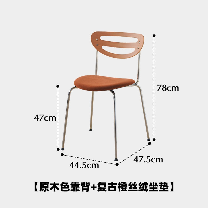 Nordic einfache esszimmer stuhl mittelalterlichen massivholz edelstahl stuhl hause designer restaurant rückenlehne hocker 