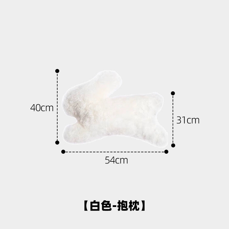 Kaninchen Teppich Reine Wolle Schlafzimmer Erker Fenster Matte Einfache Nachttisch Decke Dekoration Wohnzimmer Boden Matte Hohe Sinn 