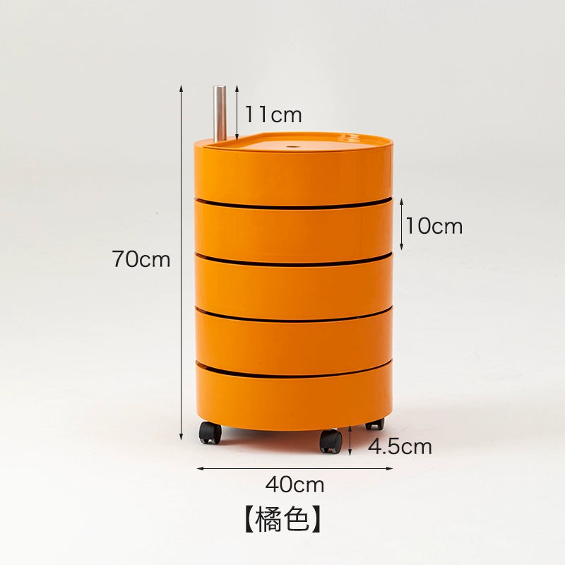 Beweglicher Lagerschrank, drehbarer Schließfach, Nachttisch, leichtes Luxus-Schlichtes, modernes Internet-Promi-Ins 