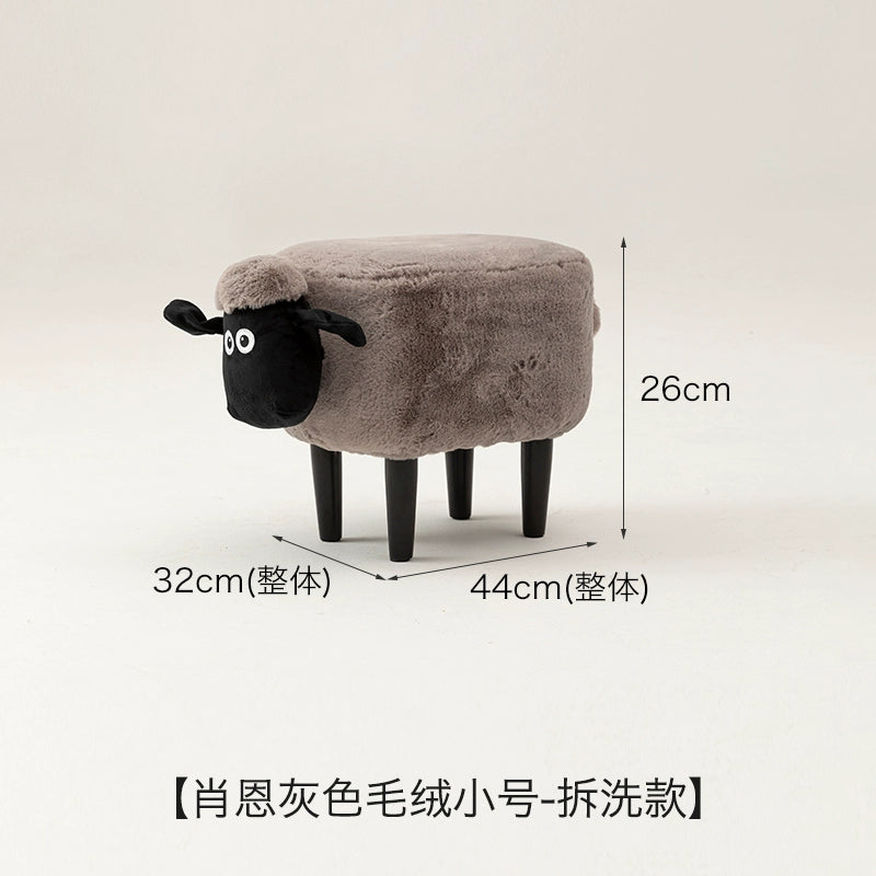 Lamb Sean Niedriger Hocker Kann Verstaut Werden Bank Haushalt Kinder Schuhwechsel Tierhocker Kreativer Kleiner Stuhl 