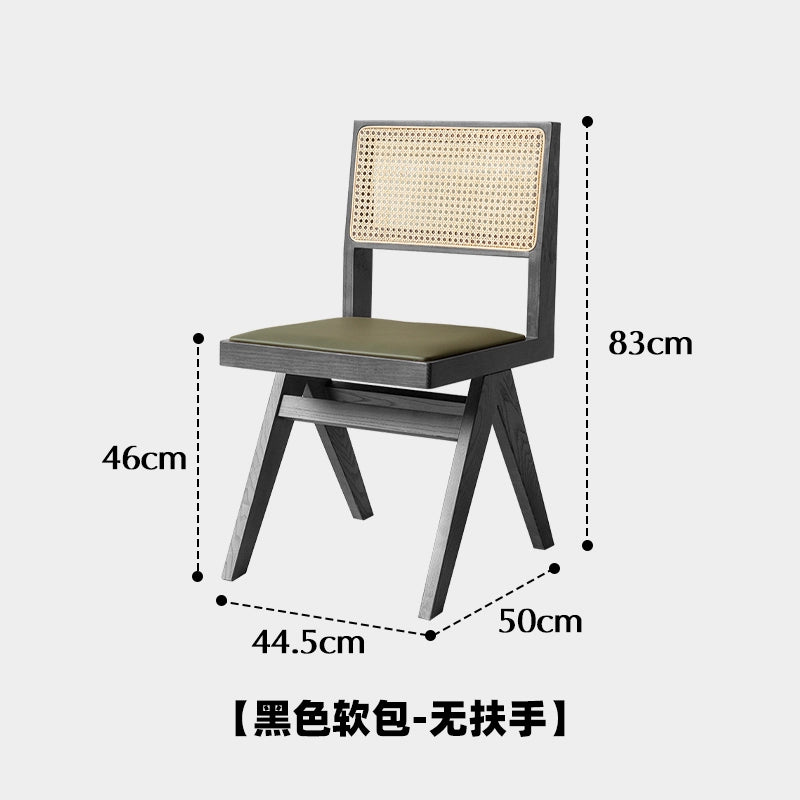 Chandigarh Stuhl Massivholz Rattan Esszimmerstuhl Mittelalter Designerstuhl Wabi Sabi Wind Retro Stuhl B &amp; B 