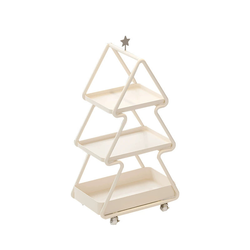 Mobiles Regal, kreatives Schmiedeeisen, leichte Luxuskante, wenige einfache Sofa-Aufbewahrungswagen, Heim-Blumenständer