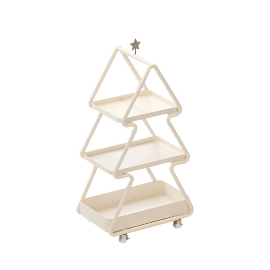 Mobiles Regal, kreatives Schmiedeeisen, leichte Luxuskante, wenige einfache Sofa-Aufbewahrungswagen, Heim-Blumenständer