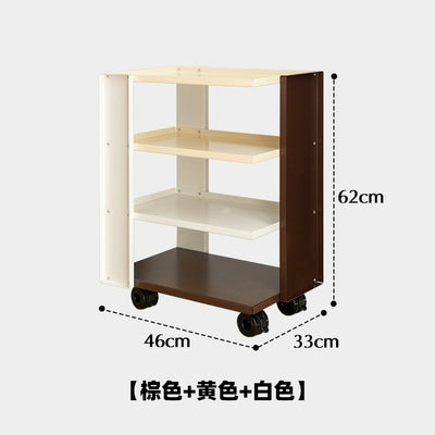 Mobiler Trolley-Rack Schmiedeeisen Sofa Beistelltisch Moderner einfacher Nachttisch Kleiner Couchtisch Leichter Luxus 