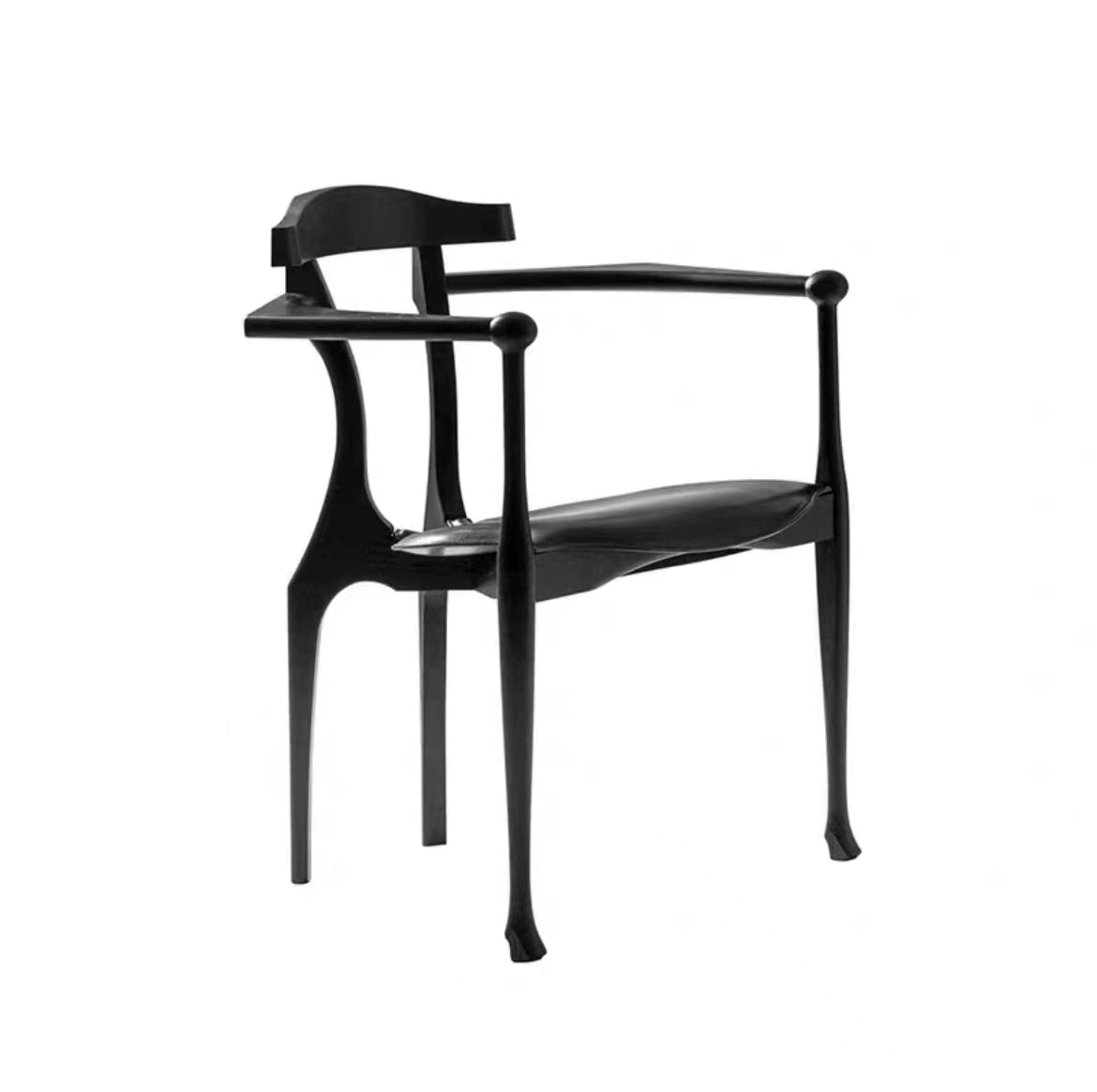 Spanischer Stuhl Mittelalterlicher Esszimmerstuhl aus Massivholz Dänischer Designer Meisterstuhl Minimalistischer Schreibtischstuhl 