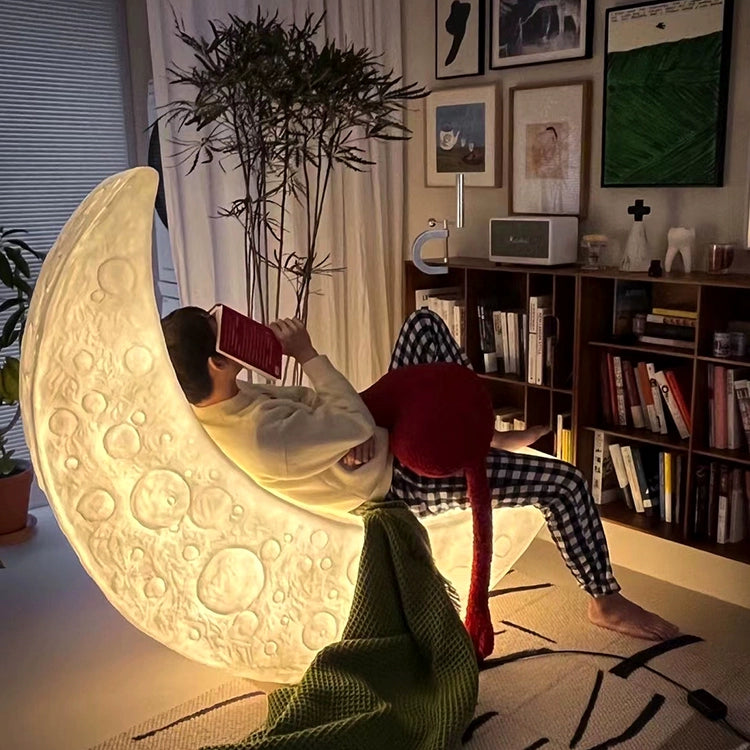 Mondlampe Liege Ins PopularIns Stehlampe Kreativer Schaukelstuhl Erweiterte Atmosphäre Wohnzimmer Ornament 