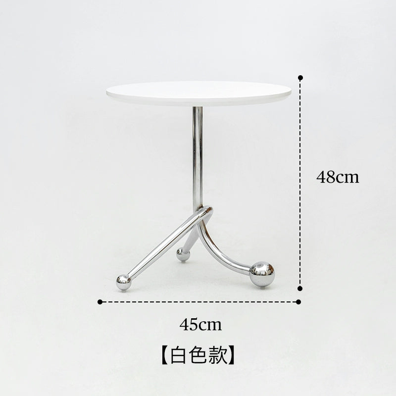 Kreativer kleiner Couchtisch, kleiner Apartment-Sofa-Beistelltisch, mittelalterlicher minimalistischer kleiner runder Tisch, Balkon-Mini-Teetisch 