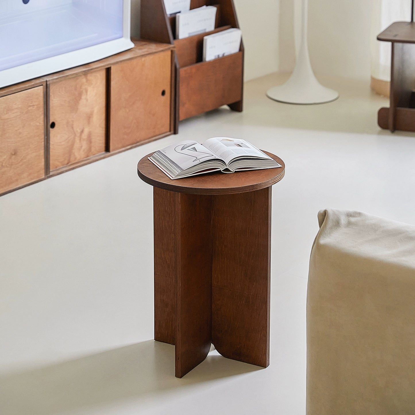 Massivholz rand paar retro sofa kaffee tisch kleine Ins Popularminimalist ecke paar Koreanische blogger runde paar kreative