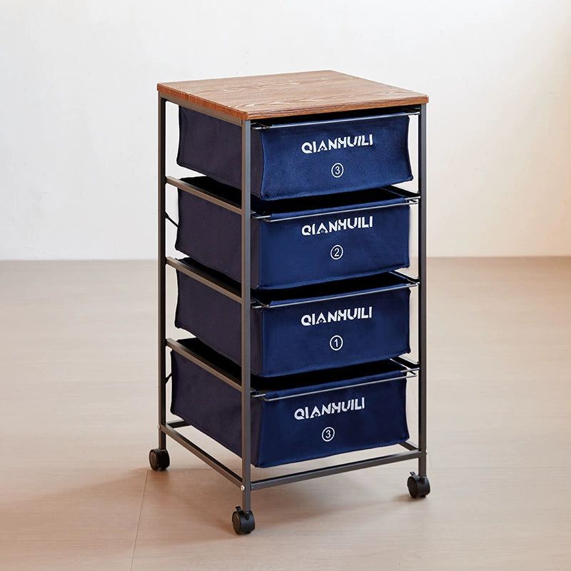 Industrial Style Drawer Type Storage Cabinet Mobile Medieval Shelf Under Table Storage Cabinet Japanese Trolley