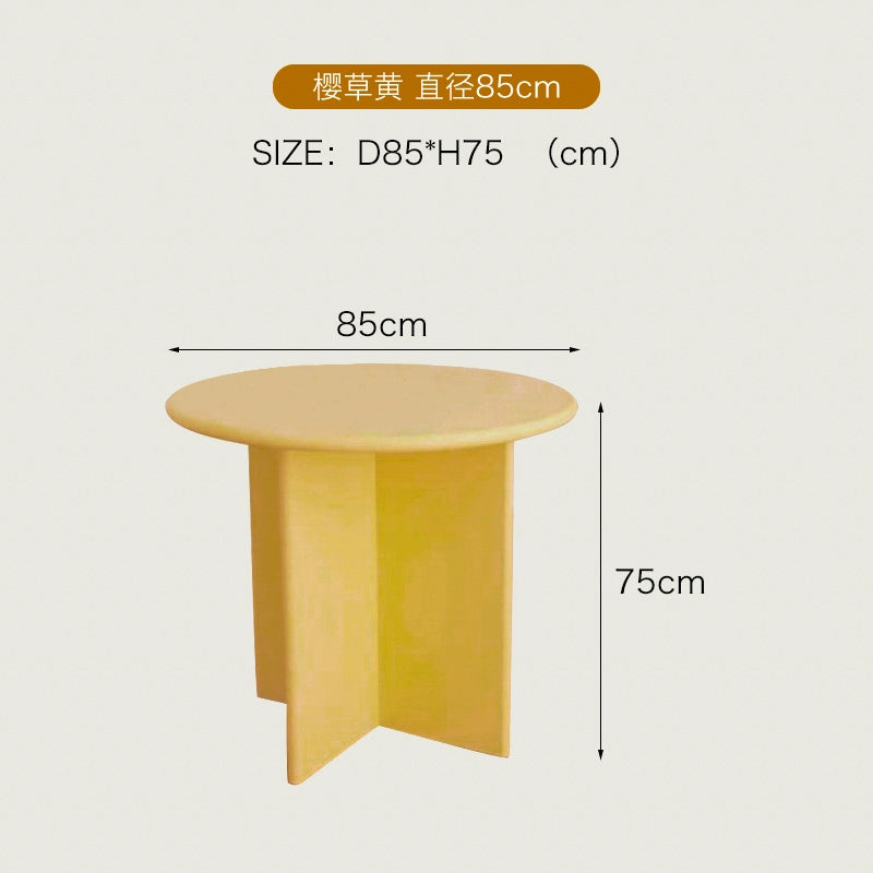 Nordic Internet Prominente Ins Stil Esstisch Wabi Wind Farbe Medieval Kleine Wohnung Wohnzimmer Bett und Frühstück Runden Tisch 