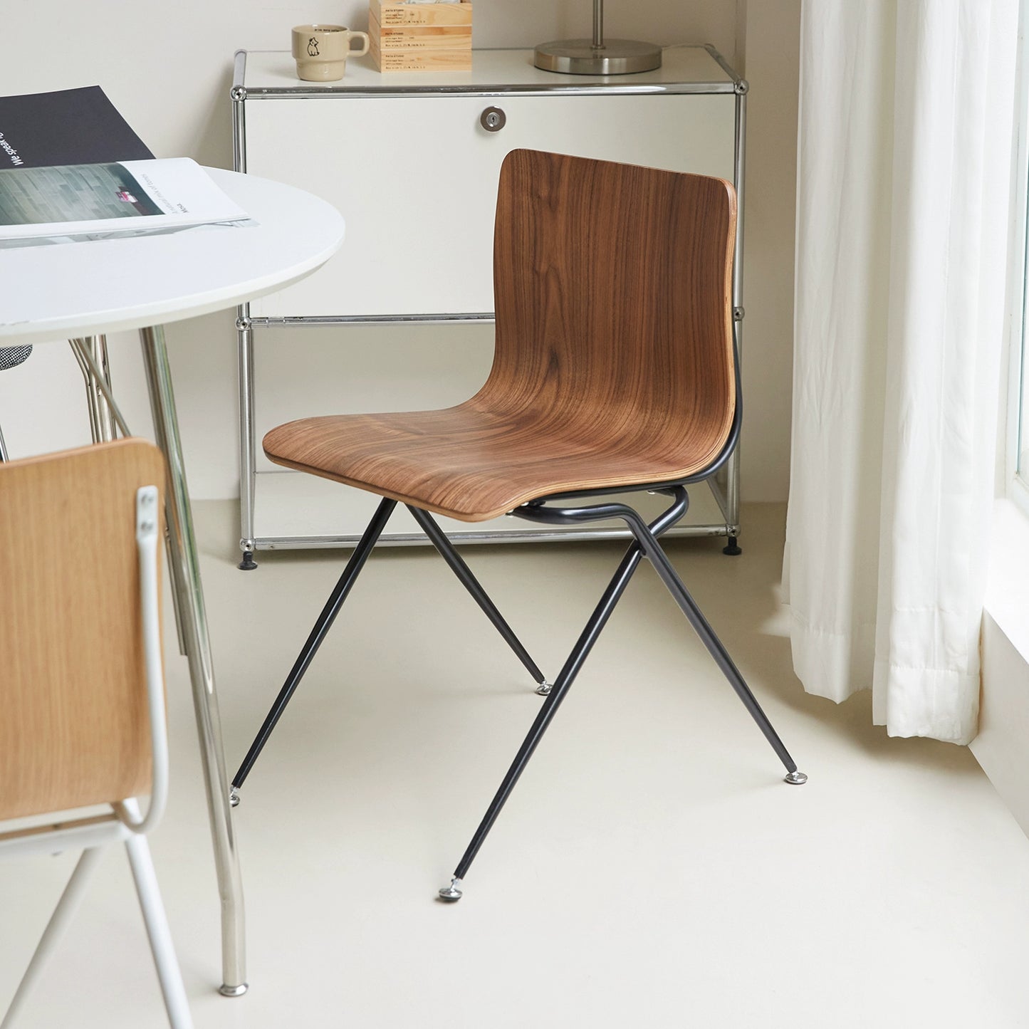 Internet Celebrity Retro Esszimmerstuhl Home Korean Ins Coffee Shop Stuhl Massivholz Freizeit Rückenlehne Buch Schreibtischstuhl 