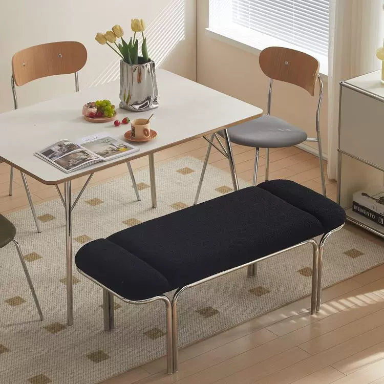 Leichter Luxus-Schuhwechselhocker, weiche Tasche, cremefarbener Wind, langer Hocker, nordischer Bauhaus-Minimalist, Ins-Betthocker 