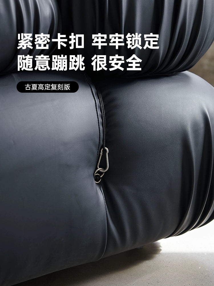 Italian Medieval Furniture Chameleon Sofa Mario Living Room Leather Bread Square Module Sofa Combination