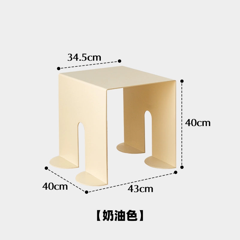 Dopamin-Schuhwechselhocker, kreativer Schmiedeeisen-Internet-Promi-Schuhhocker, kleiner Hocker, Home-Designer, niedriger Hocker, robust und langlebig 