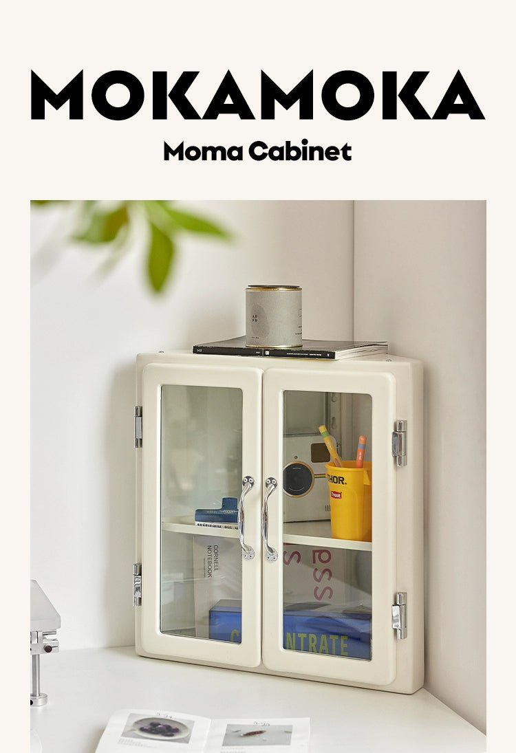 Desktop-Aufbewahrungsschrank Japanischer Retro-Metall-Dreiecksschrank Eckfigur Glas-Präsentationsständer 