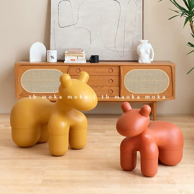 Pony Stuhl Cartoon Kinder Niedriger Hocker Kreative Tier Schuhwechselhocker Internet Prominente Ins Nordic Hocker Hause 