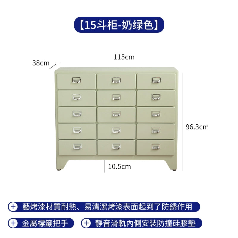 Metallschubladen, Kommodenschränke, Schlafzimmer an der Wand, Nachttische, mittelalterlicher Industriestil, Wohnzimmeraufbewahrung 