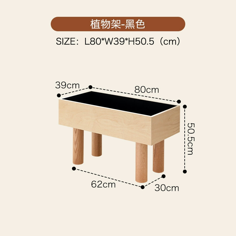 Bodenhohe Blumenständer Nische High-End-Lagerregal Massivholz Ozeanbrett Balkon Grünpflanzen Dekoregal 