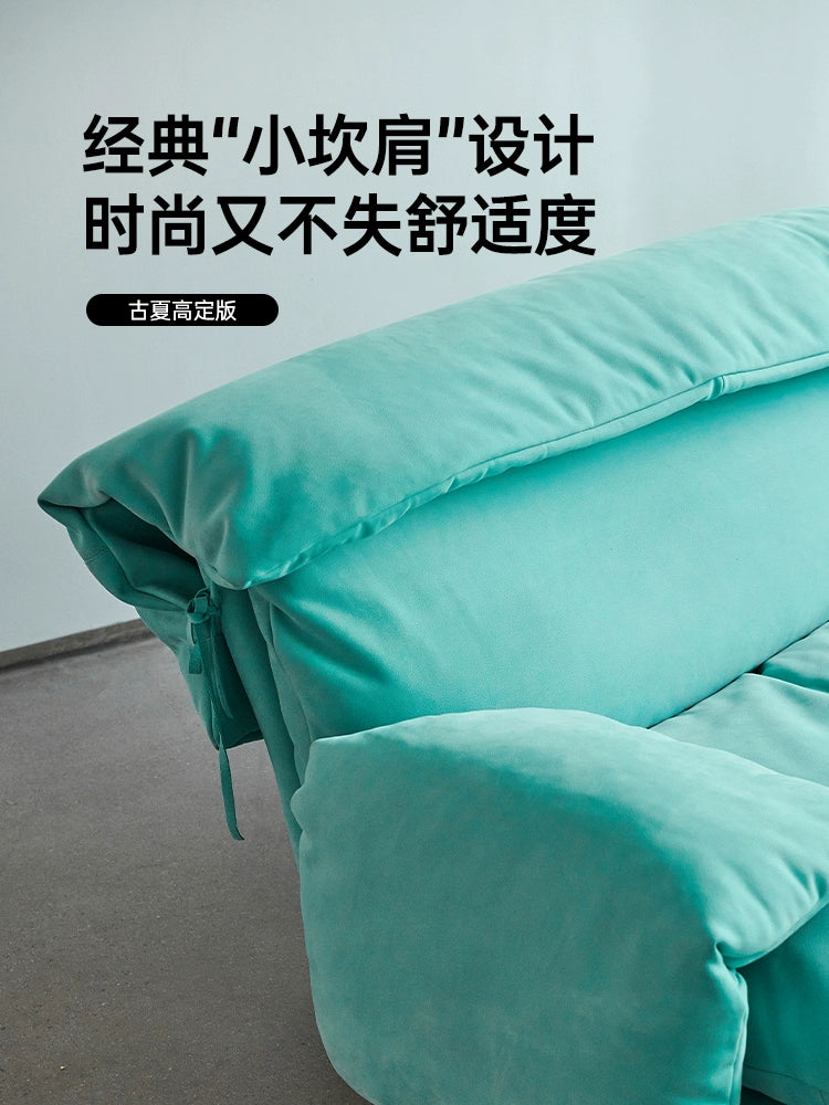 Italian Light Luxury JO Sofa Villa Large Flat Floor Living Room First Layer Cowhide Down Baxter Corner Combination Sofa