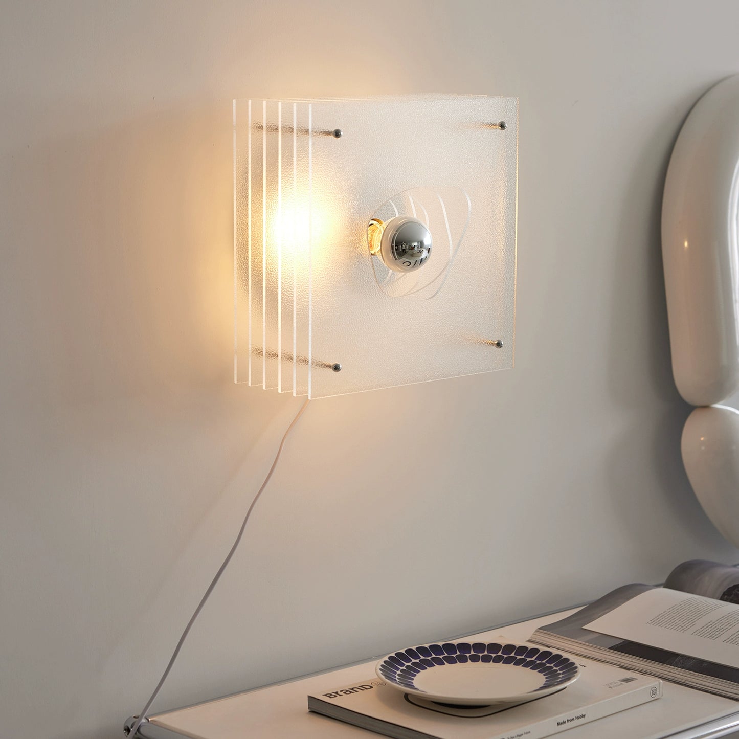 Acryl wand lampe schlafzimmer 2024 neue designer treppen wand lampe kreative mittelalterlichen dekorative lampe 