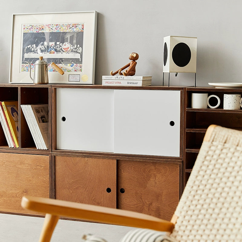 Esszimmer-Seitenschrank-Kombination, Massivholzschrank, mittelalterlicher Lagerschrank, Marine-Panel, TV-Schrank, Lagerboden, Bücherregal 