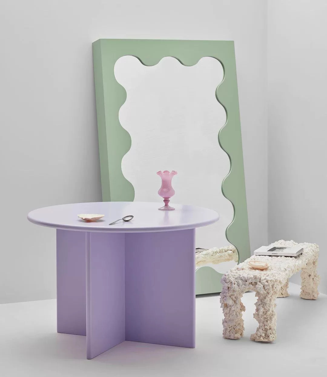 Nordic Internet Prominente Ins Stil Esstisch Wabi Wind Farbe Medieval Kleine Wohnung Wohnzimmer Bett und Frühstück Runden Tisch 