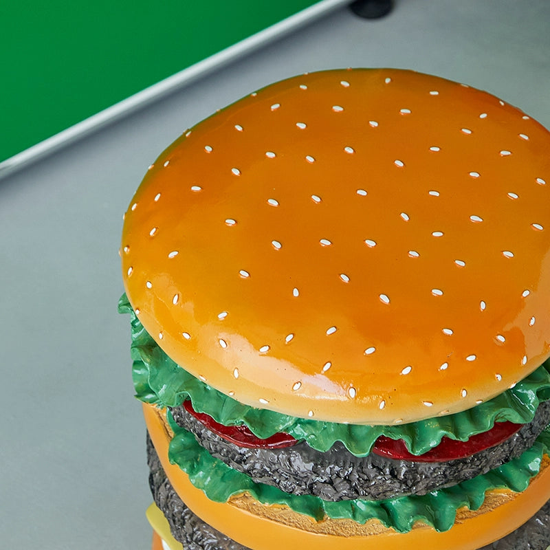 Kreativer Hocker, Burger, Mais, Schuhwechselhocker, Ins Wind, Dollar, Retro, Nigo, dekoratives Ornament im gleichen Stil 