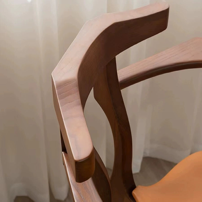 Spanischer Stuhl Mittelalterlicher Esszimmerstuhl aus Massivholz Dänischer Designer Meisterstuhl Minimalistischer Schreibtischstuhl 