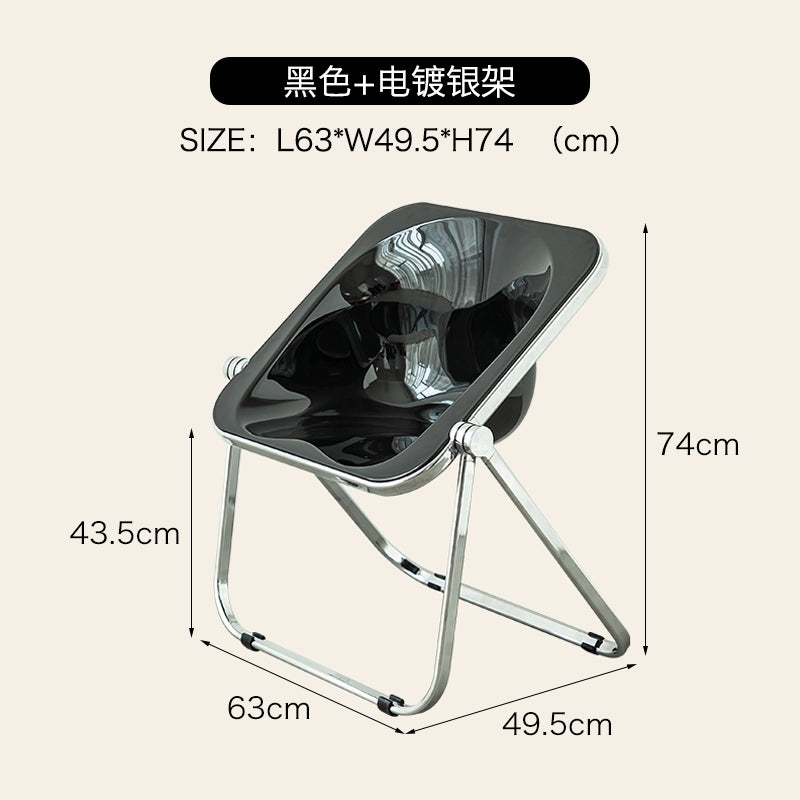 Kreative Acryl Transparent Klappstuhl Ins Wind Cafe Moderne Minimalistischen Outdoor Metall Stuhl 