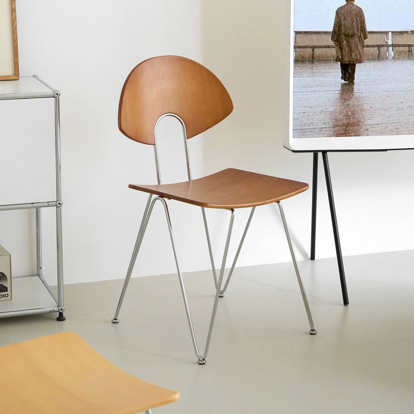 Mittelalterlicher Massivholzstuhl Haushaltsrückenstuhl Ins PopularCoffee Shop Esszimmerstuhl Stapelbar Nordischer Minimalismus 