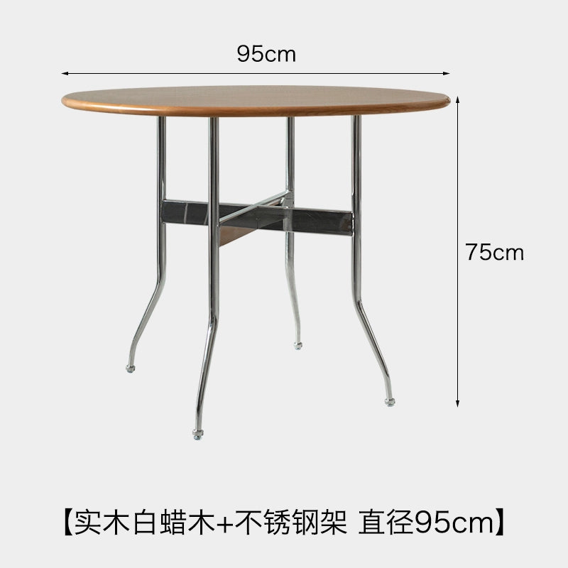 Retro Massivholz Esstisch Haushalt Kleine Wohnung Esstisch Nordischen Stil Runder Tisch Japanischen Einfache 