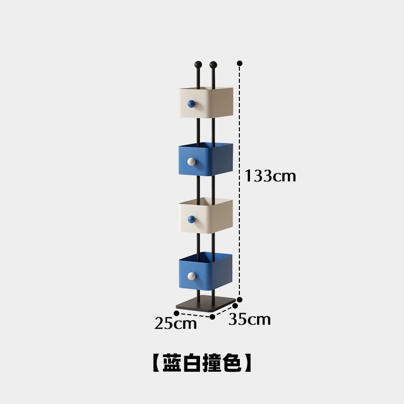 Square Box Bücherregal Wohnzimmer Home Boden Eckregal Kinderzimmer Schmiedeeisen Zeitschriftenständer an der Wand