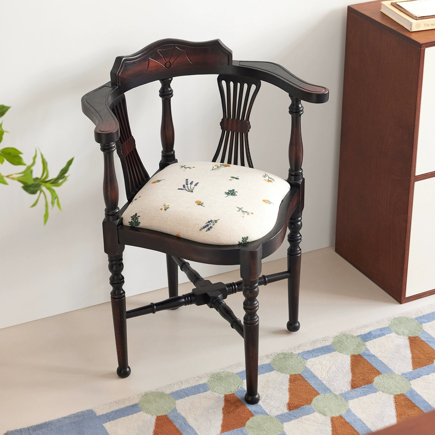 Mittelalterlicher Esszimmerstuhl Designer Massivholz Rückenlehne Stuhl Kreativer High-End Master Teestuhl Wabi 