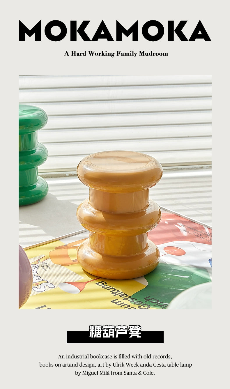 Kleiner Hocker aus Kunststoff, mittelalterlicher Schuhhocker, Designer, kreativer Couchtischhocker, robuster und langlebiger niedriger Hocker für den Haushalt 