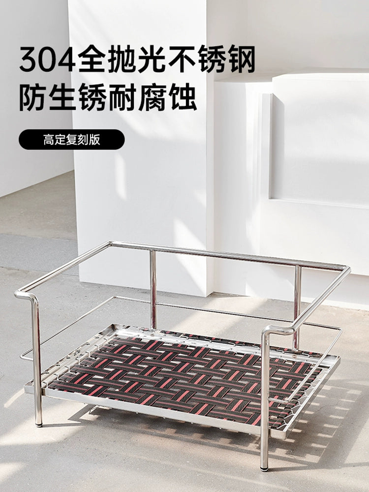 LC3 Fabric Sofa Medieval Corbusier Bauhaus Designer Single Chair Retro Living Room Home Single Sofa