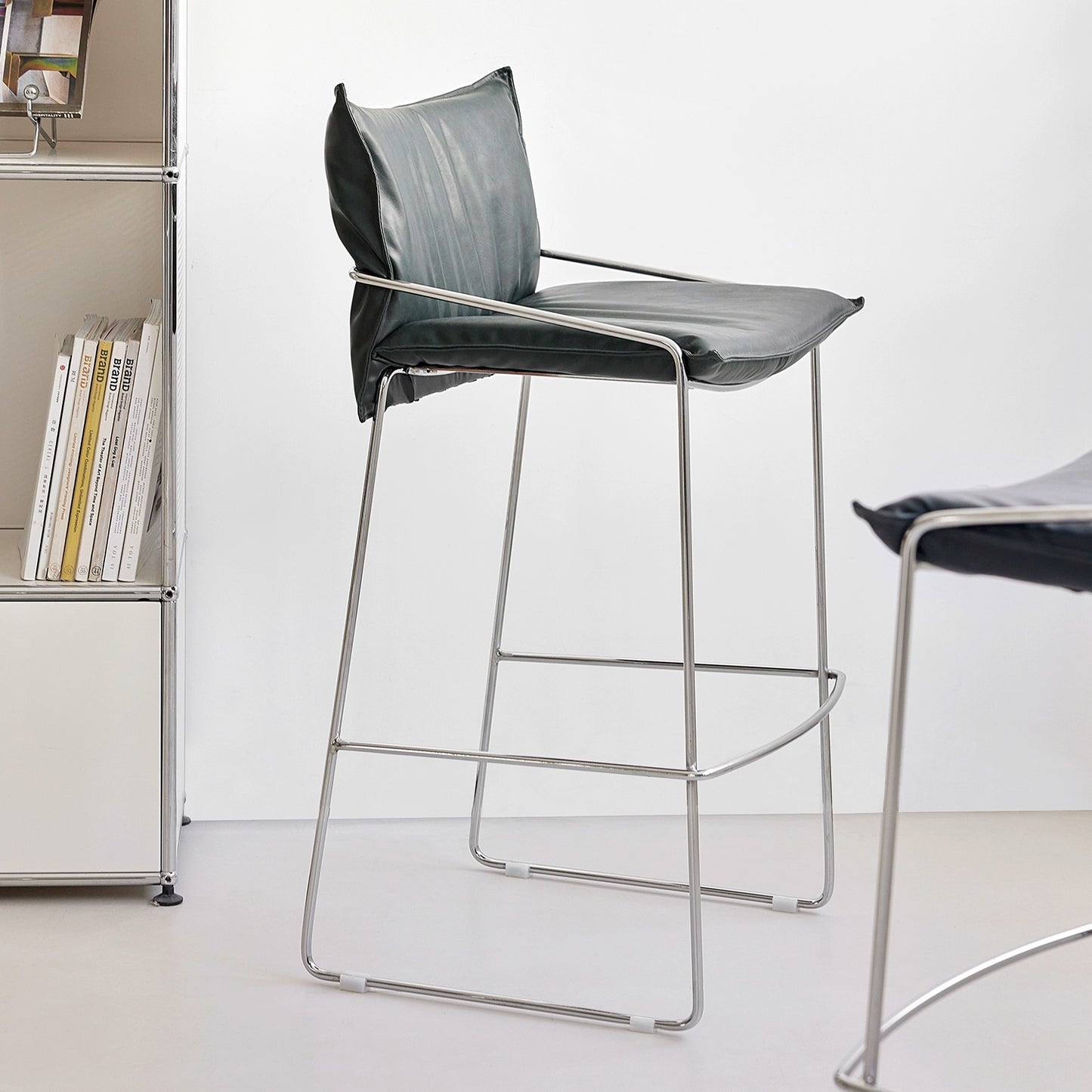 Soft Bag Barstuhl Licht Luxus High Sense Home Island Stuhl Kreativer Retro Schmiedeeisen Hochstuhl Designer 