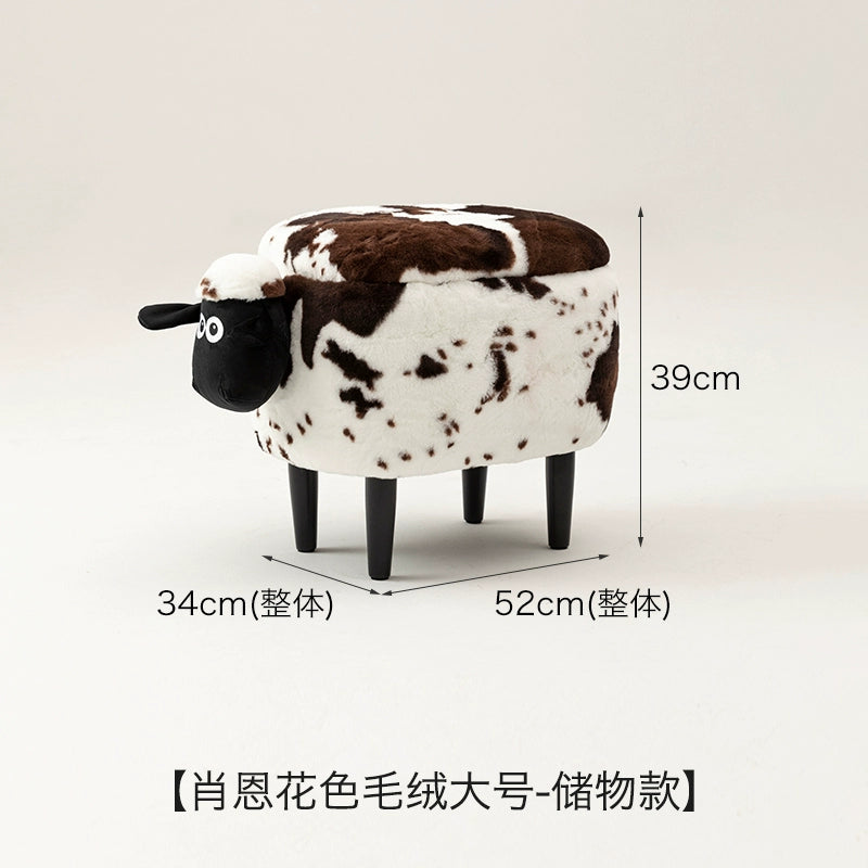 Lamb Sean Niedriger Hocker Kann Verstaut Werden Bank Haushalt Kinder Schuhwechsel Tierhocker Kreativer Kleiner Stuhl 