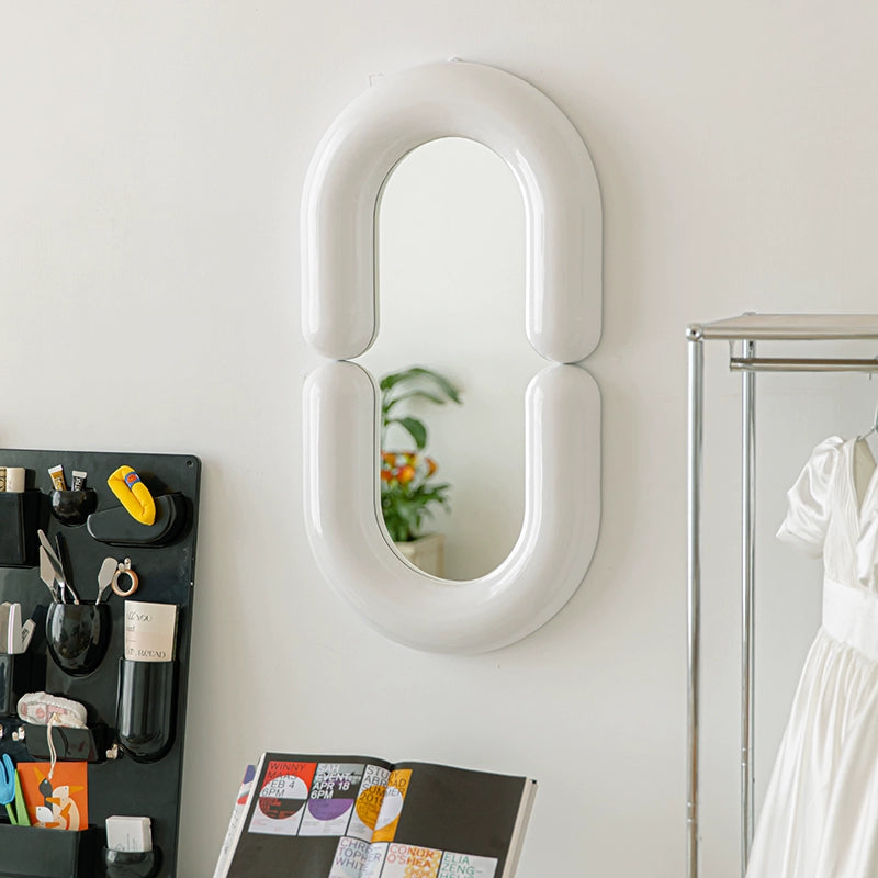 Kleiner Q-Spiegel Ganzkörper-Ganzkörperspiegel Haushalts-Wandbehang Wand-Make-up-Spiegel Mädchen Schlafzimmer Internet Celebrity Ins 