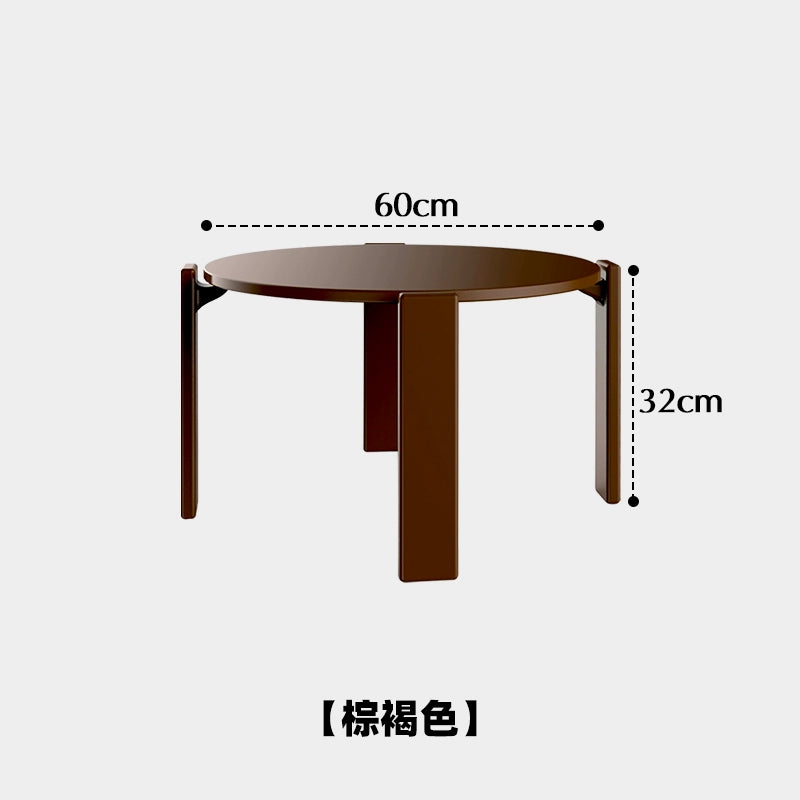 Massivholz Couchtisch Wohnzimmer Haushalt kleine Wohnung Teetisch minimalistischen Log Stil kreativer niedriger Tisch Wabi Sandy Wind 