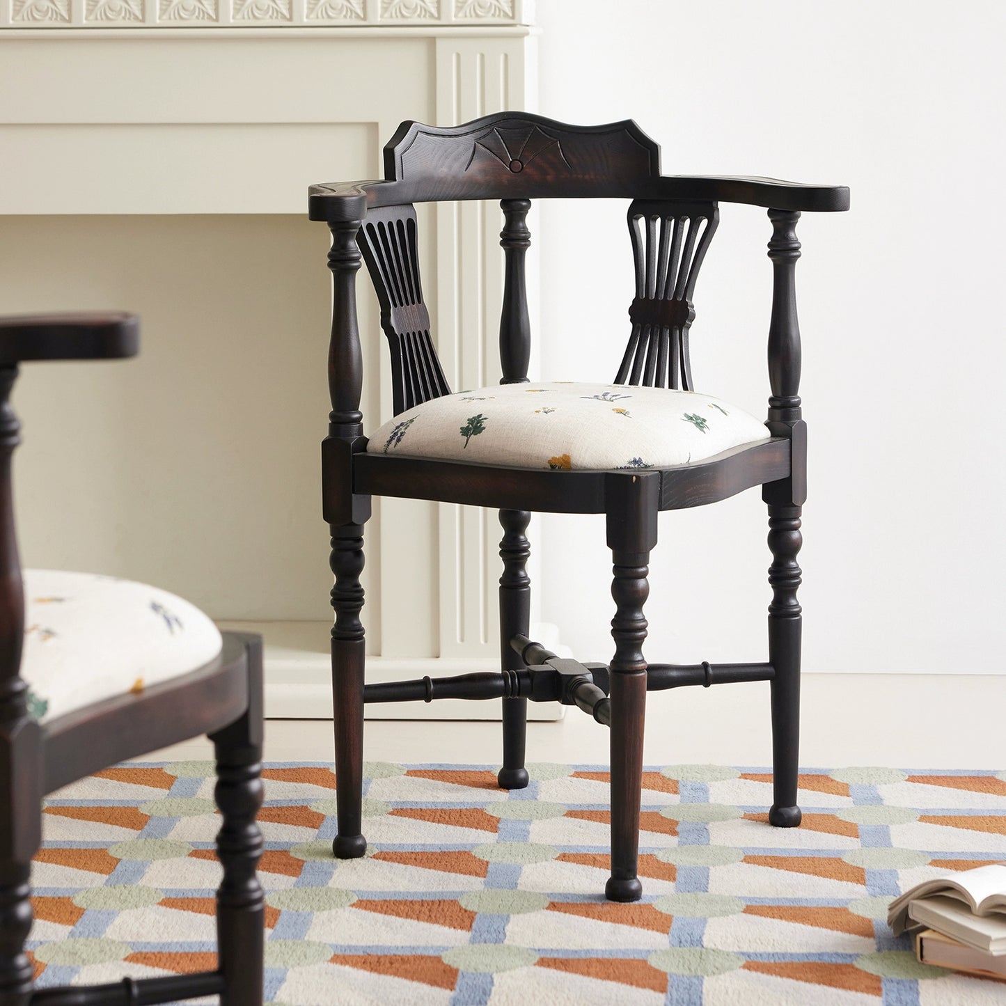 Mittelalterlicher Esszimmerstuhl Designer Massivholz Rückenlehne Stuhl Kreativer High-End Master Teestuhl Wabi 