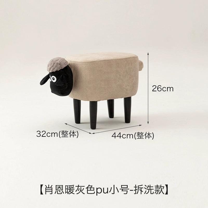Lamb Sean Niedriger Hocker Kann Verstaut Werden Bank Haushalt Kinder Schuhwechsel Tierhocker Kreativer Kleiner Stuhl 