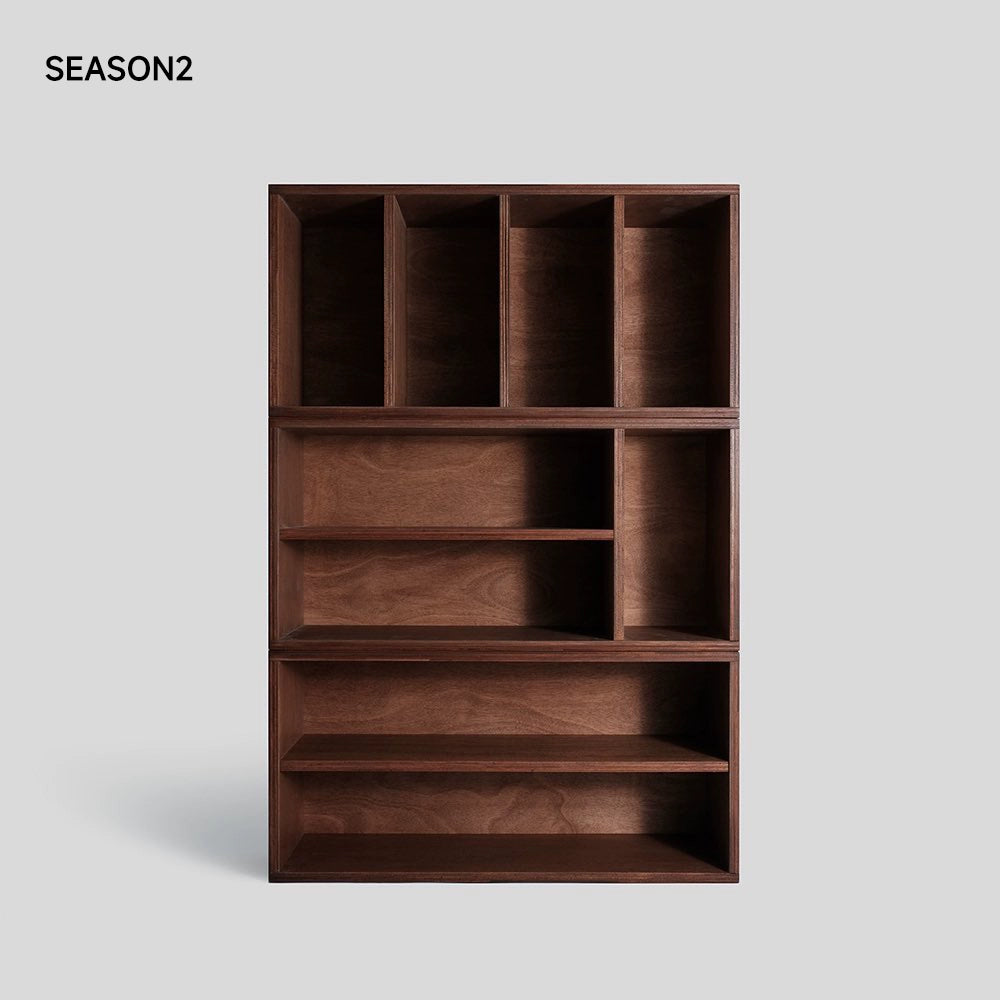 Esszimmer-Seitenschrank-Kombination Massivholzschrank Mittelalter-Lagerschrank Marine-Panel TV-Schrank Lagerboden Bücherregal