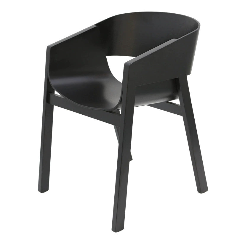 Nordischer Esszimmerstuhl aus Massivholz, Café-Stuhl mit Rückenlehne, dänischer Designer, schlichter, kreativer Besprechungsstuhl 